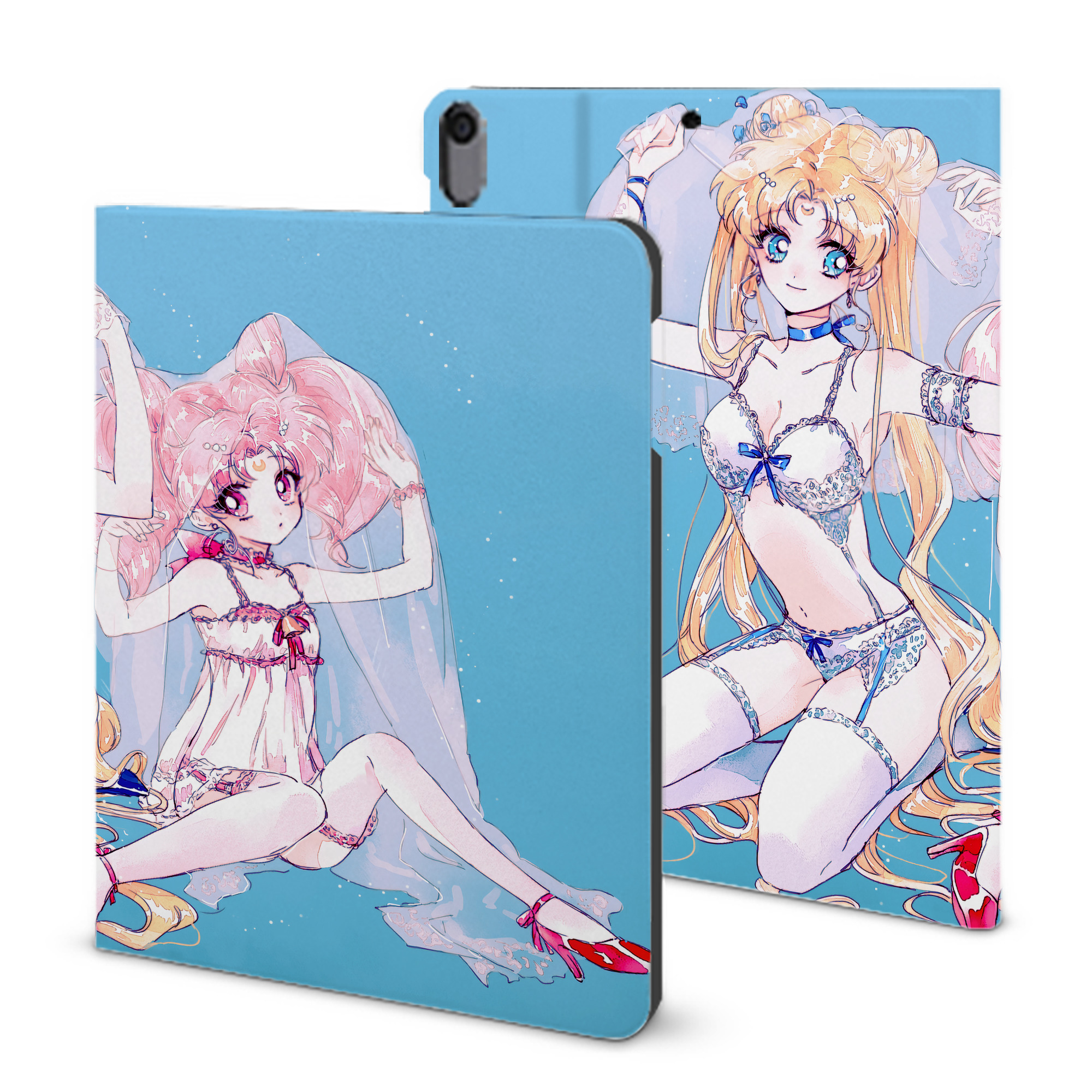 （画像用） 美少女戦士セーラームーン Sailor Moon IPad ケース ブック型 PUレザー TPU 耐衝撃 軽量 薄型 ペン収納なし 全面保護 IPad 各モデル対応